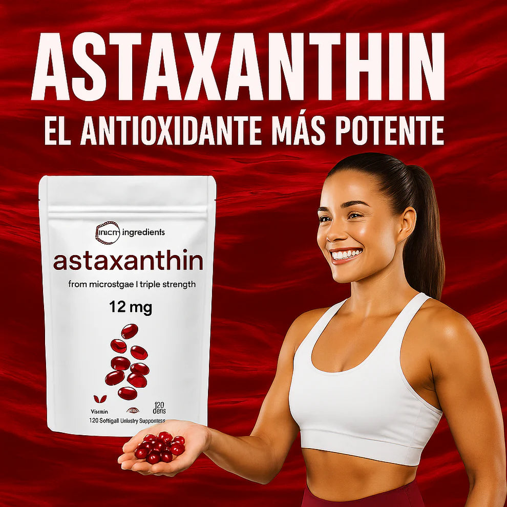ASTAXANTINA - EL ANTIOXIDANTE MÁS POTENTE PARA EL CUIDADO DE TU SALUD